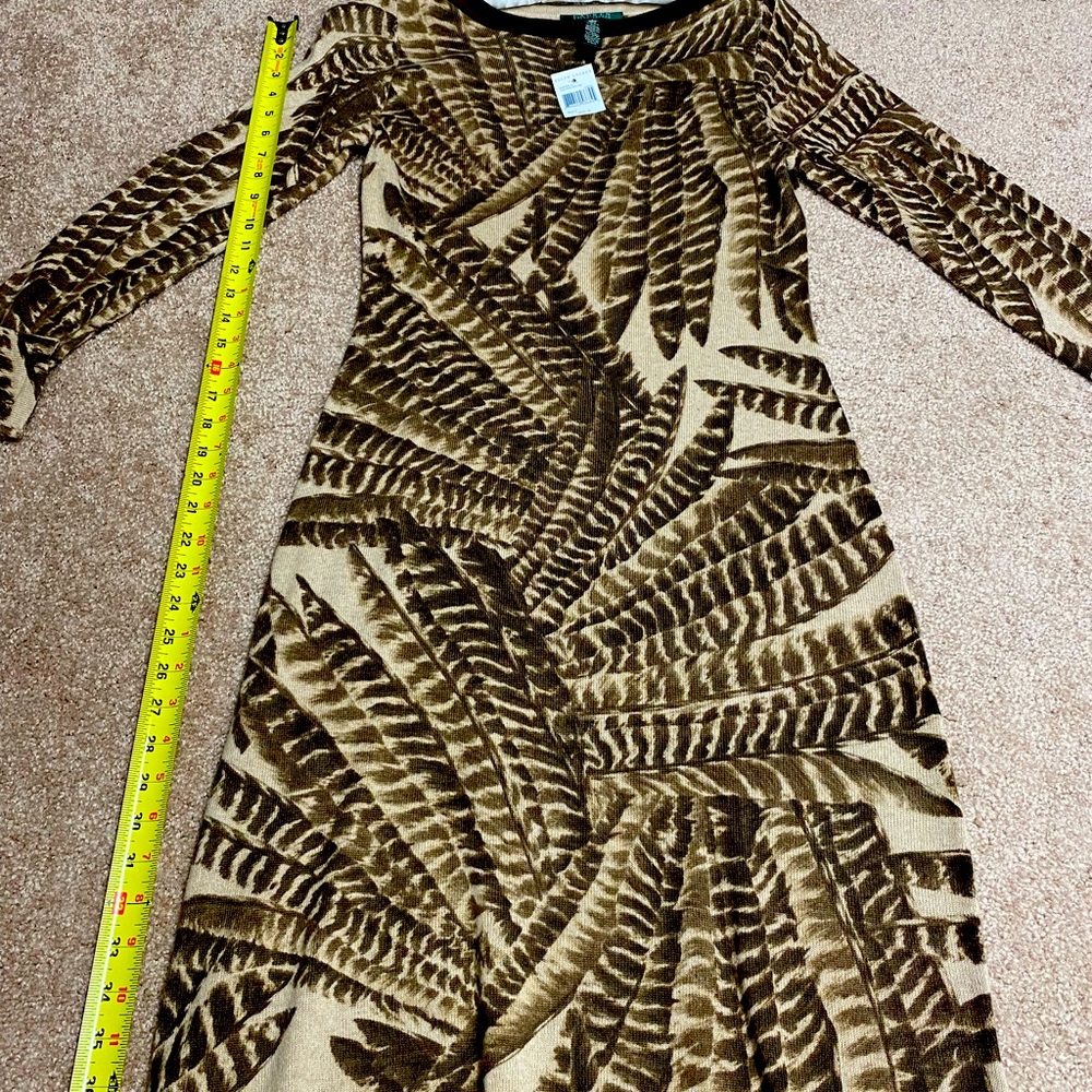 Lauren Ralph Lauren Print Silk & Cashmere Dress
